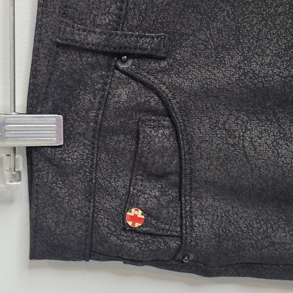 HUDSON Faux Leather Nico Mid Rise Super Skinny Cropped Pants - Picture 2 of 9